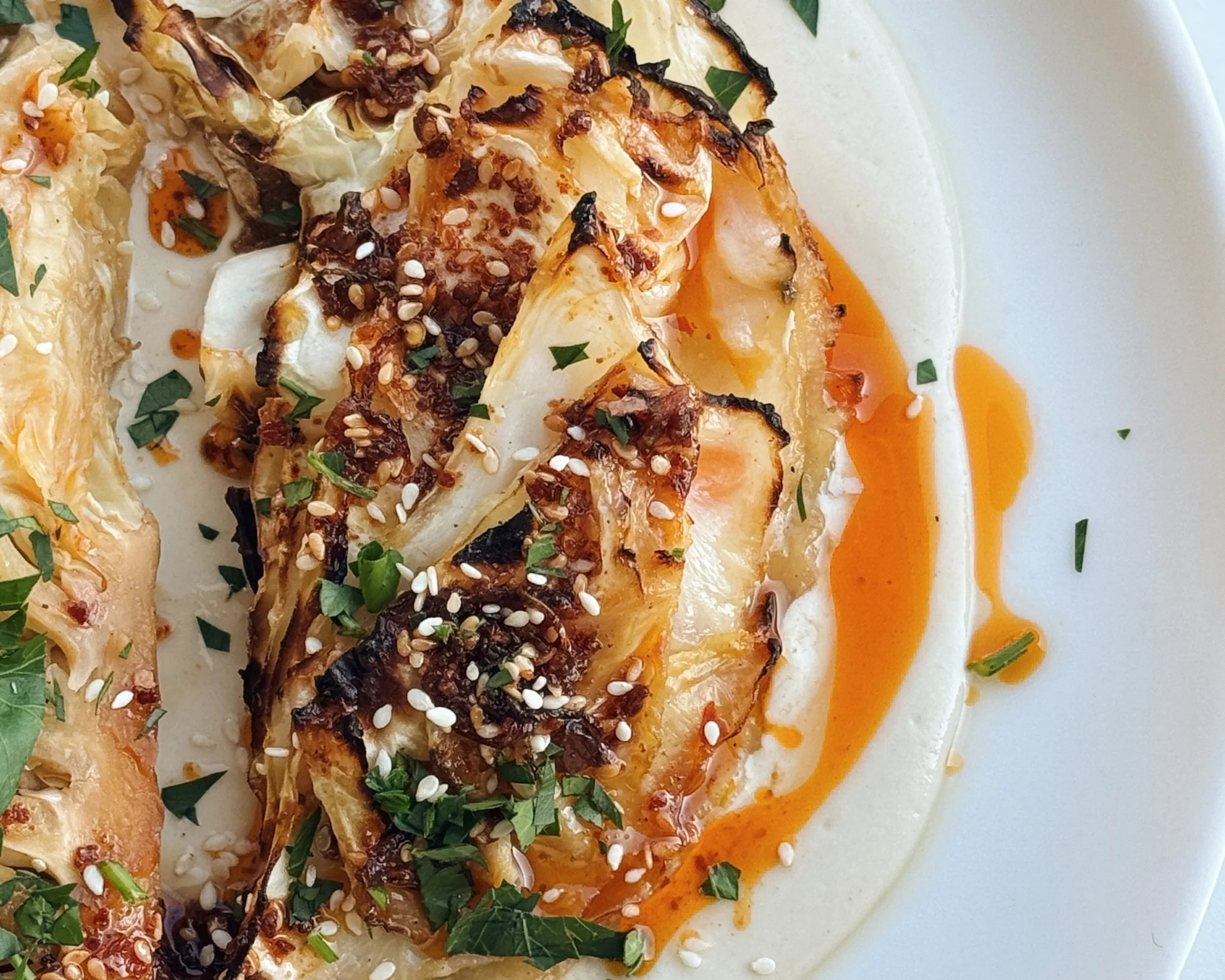 Easy Roasted Cabbage Recipe with Miso and Tahini — Better With Spice